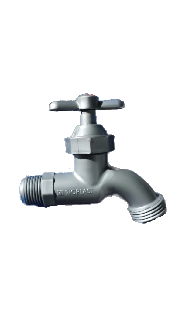 LLAVE JARDIN MANGUERA GRIS